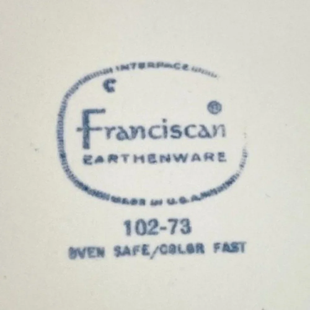 Vintage 1970 Franciscan Sundance Earthenware 102-73 Oval serving Platter 13.5